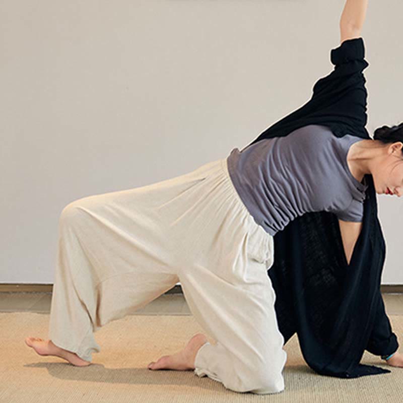 Manteau uni à manches longues avec Buddha Stones, veste, haut, pantalon large, vêtements de méditation, de yoga, de tai-chi zen - image 17