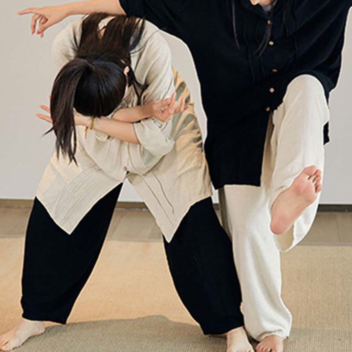 Manteau uni à manches longues avec Buddha Stones, veste, haut, pantalon large, vêtements de méditation, de yoga, de tai-chi zen - image 20