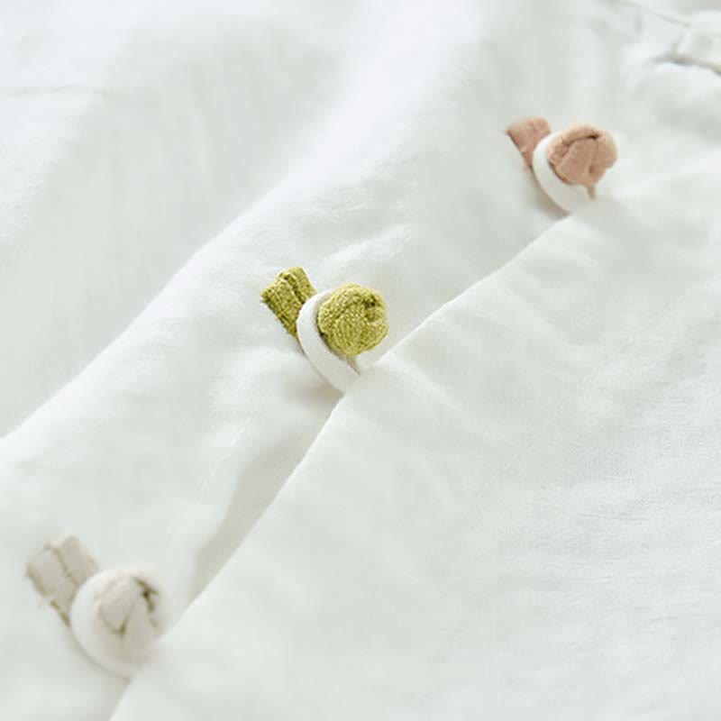 Chemisier en lin ramie avec Buddha Stones pour femme, haut de chemise, vêtements de style Hanfu chinois - image 19