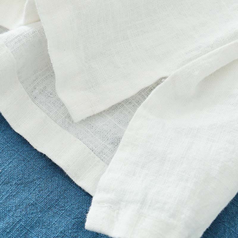 Chemisier en lin ramie avec Buddha Stones pour femme, haut de chemise, vêtements de style Hanfu chinois - image 22