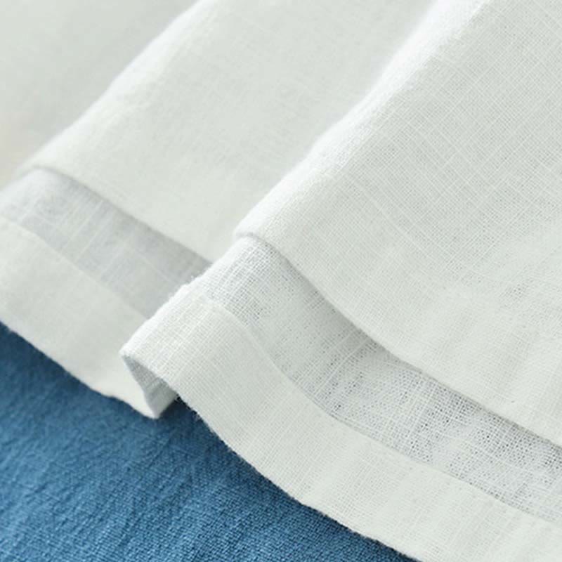 Chemisier en lin ramie avec Buddha Stones pour femme, haut de chemise, vêtements de style Hanfu chinois - image 20