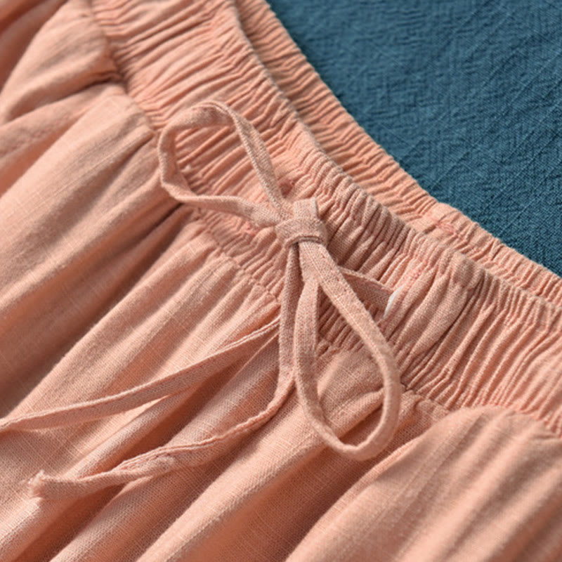 Pantalon large uni Buddha Stones pour danse et yoga pour femme avec poches - image 37