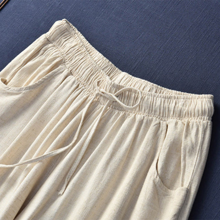 Pantalon large uni Buddha Stones pour danse et yoga pour femme avec poches - image 8