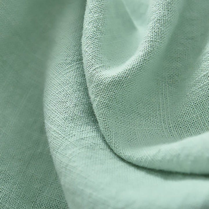 Chemisier ample en lin ramie avec Buddha Stones pour femme, chemise à manches longues, haut Hanfu chinois - image 9