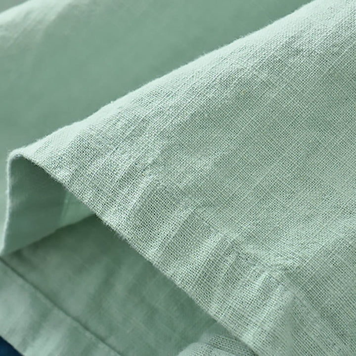 Chemisier ample en lin ramie avec Buddha Stones pour femme, chemise à manches longues, haut Hanfu chinois - image 7