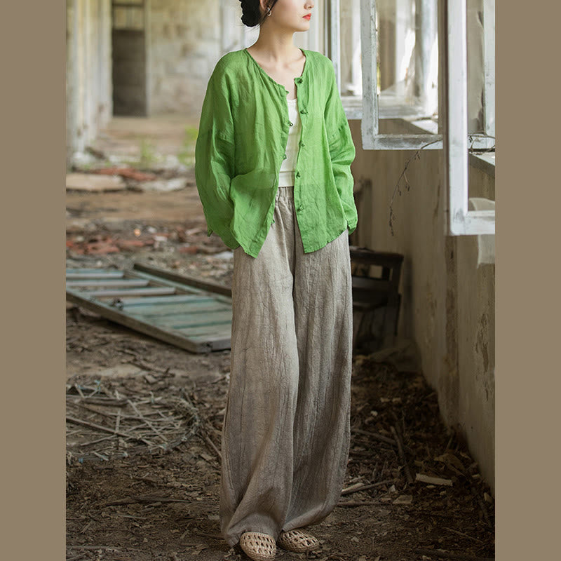 Pantalon sarouel rétro tie-dye Buddha Stones pour femme, pantalon de yoga décontracté avec poches - image 10