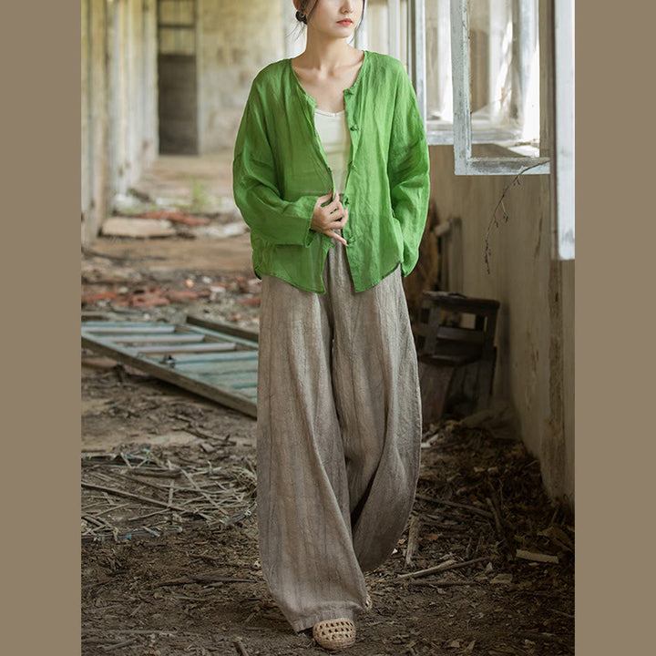 Pantalon sarouel rétro tie-dye Buddha Stones pour femme, pantalon de yoga décontracté avec poches - image 12