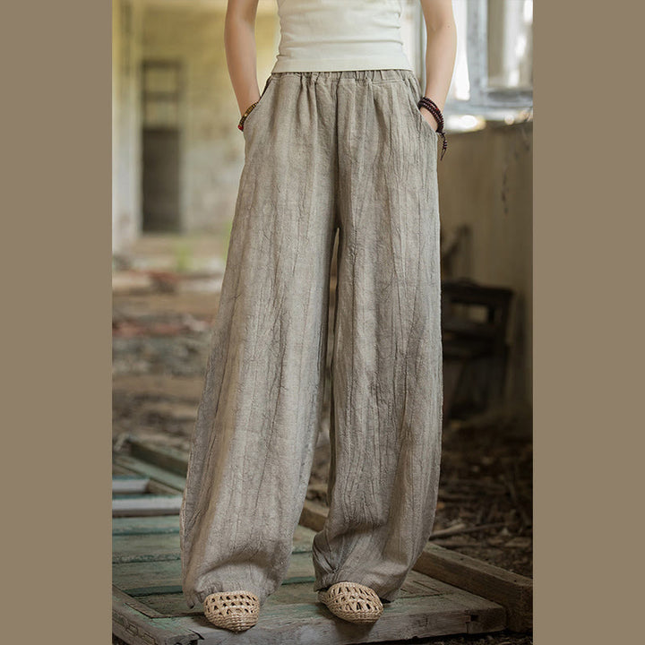 Pantalon sarouel rétro tie-dye Buddha Stones pour femme, pantalon de yoga décontracté avec poches
