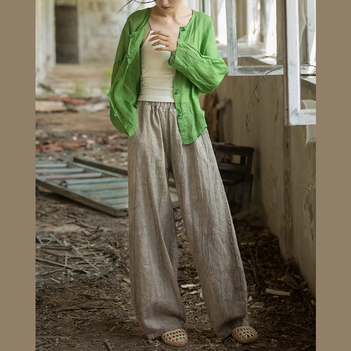 Pantalon sarouel rétro tie-dye Buddha Stones pour femme, pantalon de yoga décontracté avec poches