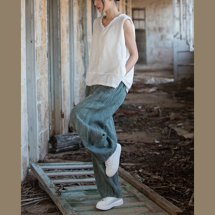 Pantalon sarouel rétro tie-dye Buddha Stones pour femme, pantalon de yoga décontracté avec poches - image 32