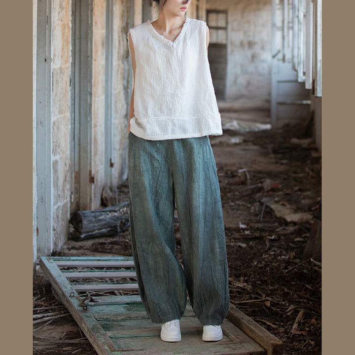 Pantalon sarouel rétro tie-dye Buddha Stones pour femme, pantalon de yoga décontracté avec poches - image 30