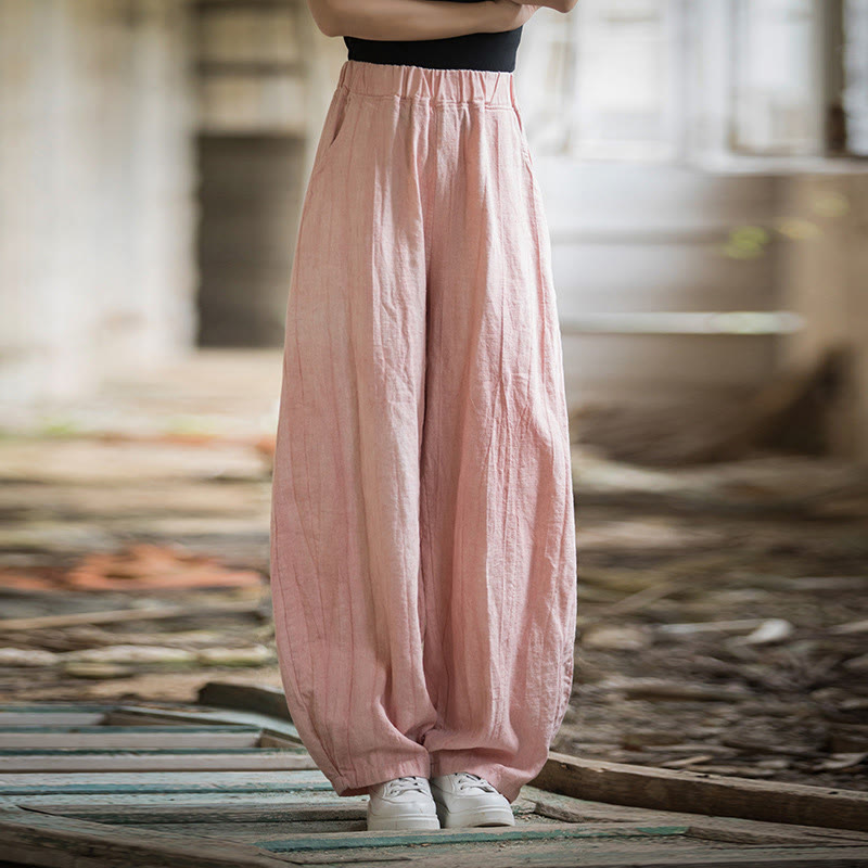 Pantalon sarouel rétro tie-dye Buddha Stones pour femme, pantalon de yoga décontracté avec poches