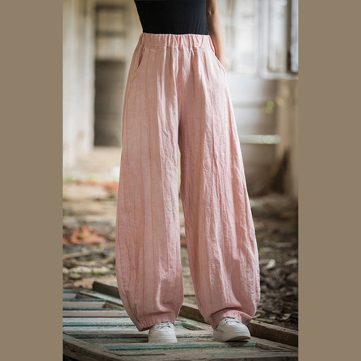 Pantalon sarouel rétro tie-dye Buddha Stones pour femme, pantalon de yoga décontracté avec poches