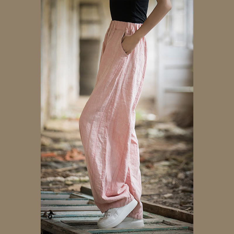 Pantalon sarouel rétro tie-dye Buddha Stones pour femme, pantalon de yoga décontracté avec poches