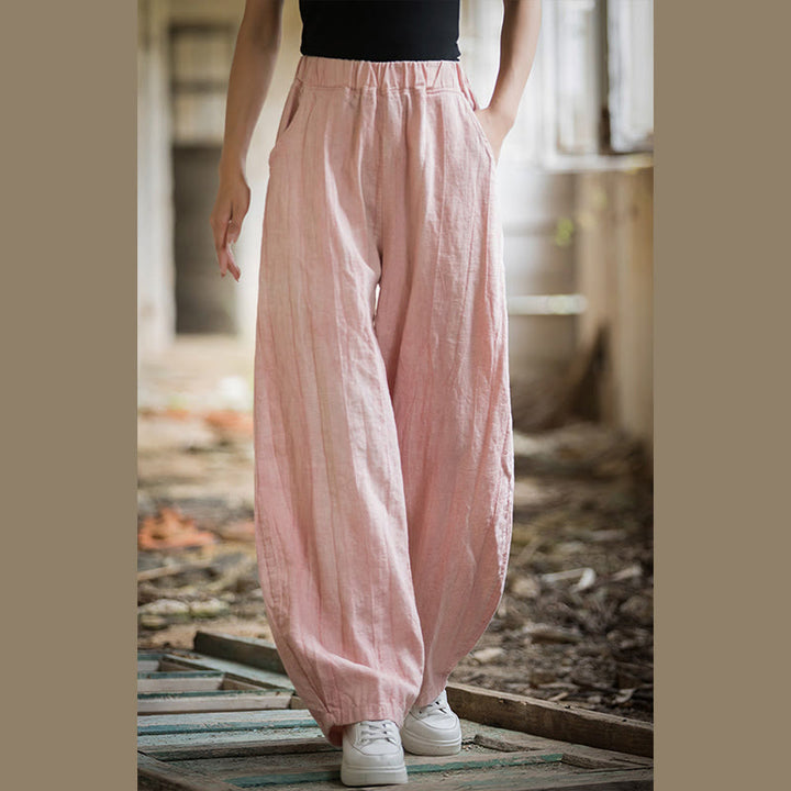 Pantalon sarouel rétro tie-dye Buddha Stones pour femme, pantalon de yoga décontracté avec poches