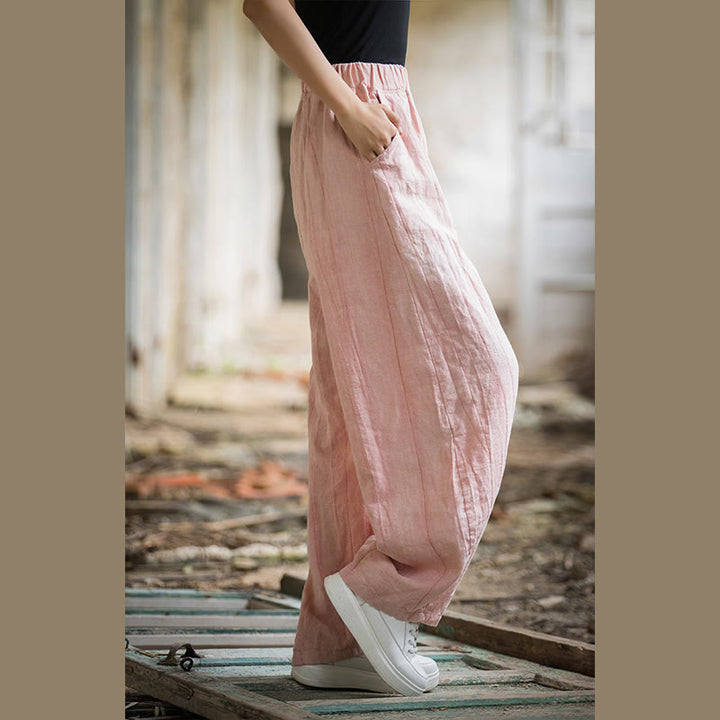 Pantalon sarouel rétro tie-dye Buddha Stones pour femme, pantalon de yoga décontracté avec poches