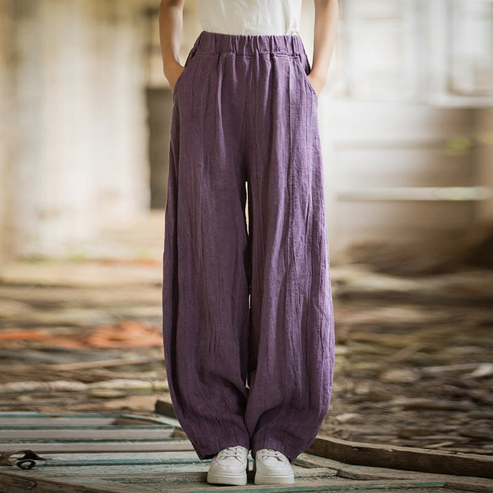 Pantalon sarouel rétro tie-dye Buddha Stones pour femme, pantalon de yoga décontracté avec poches
