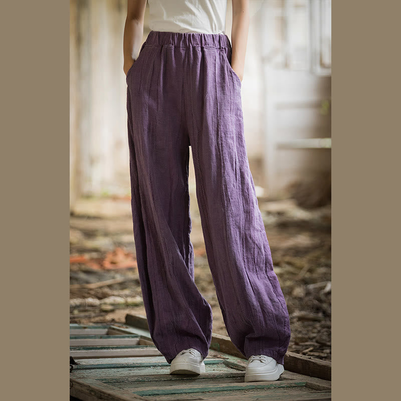Pantalon sarouel rétro tie-dye Buddha Stones pour femme, pantalon de yoga décontracté avec poches
