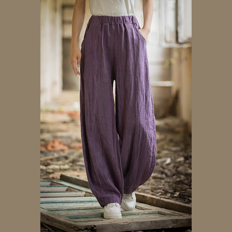 Pantalon sarouel rétro tie-dye Buddha Stones pour femme, pantalon de yoga décontracté avec poches
