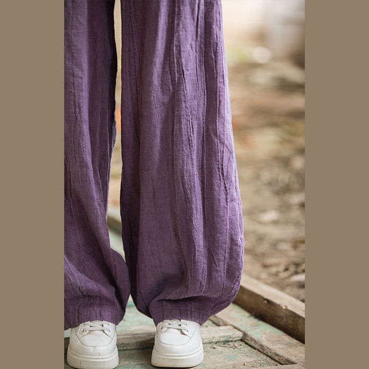 Pantalon sarouel rétro tie-dye Buddha Stones pour femme, pantalon de yoga décontracté avec poches