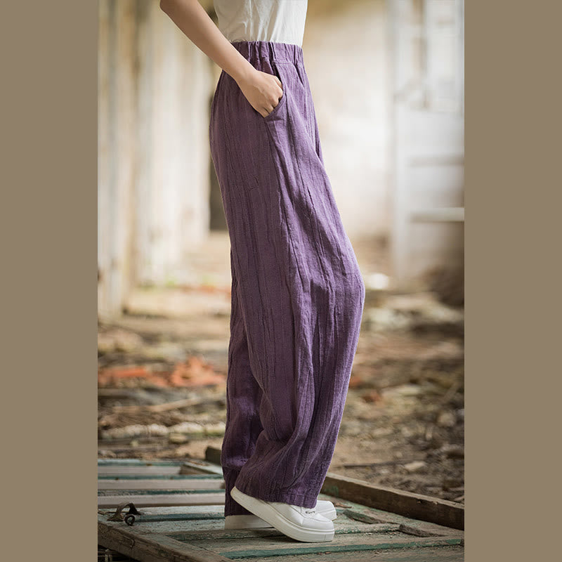 Pantalon sarouel rétro tie-dye Buddha Stones pour femme, pantalon de yoga décontracté avec poches