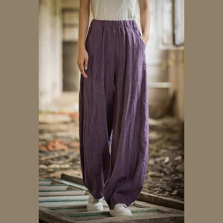 Pantalon sarouel rétro tie-dye Buddha Stones pour femme, pantalon de yoga décontracté avec poches