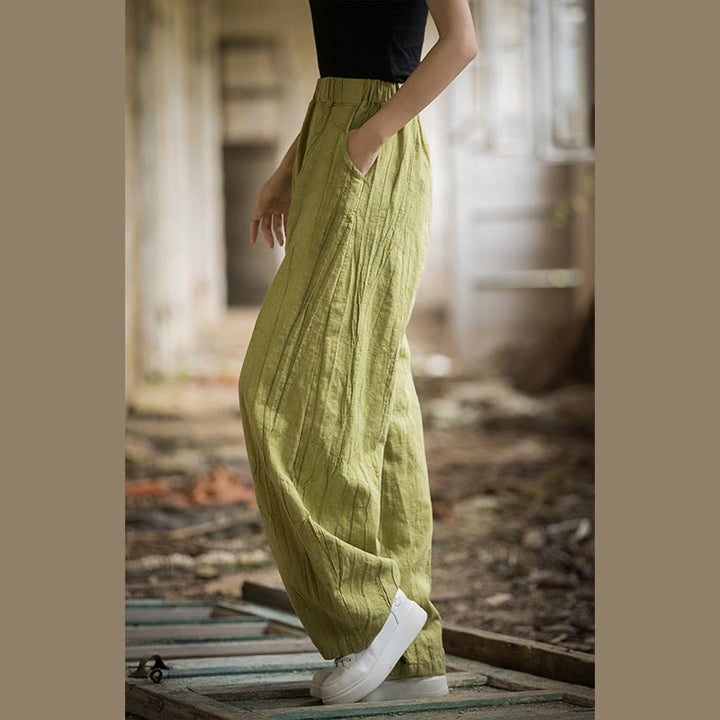 Pantalon sarouel rétro tie-dye Buddha Stones pour femme, pantalon de yoga décontracté avec poches