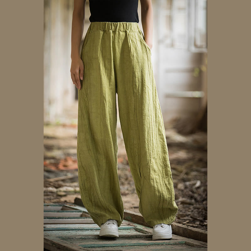 Pantalon sarouel rétro tie-dye Buddha Stones pour femme, pantalon de yoga décontracté avec poches