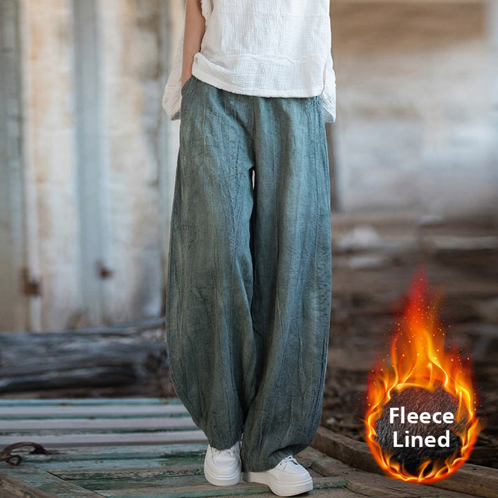 Pantalon sarouel rétro tie-dye Buddha Stones pour femme, pantalon de yoga décontracté avec poches