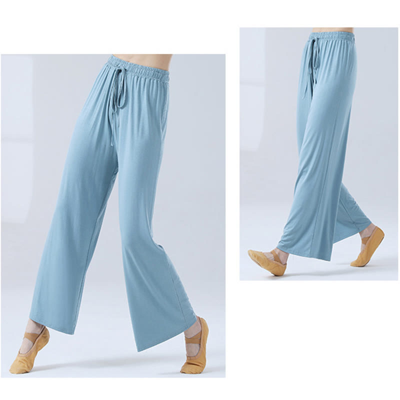 Pantalon ample à jambes larges avec cordon de serrage en modal Buddha Stones pour le yoga et la danse - image 7