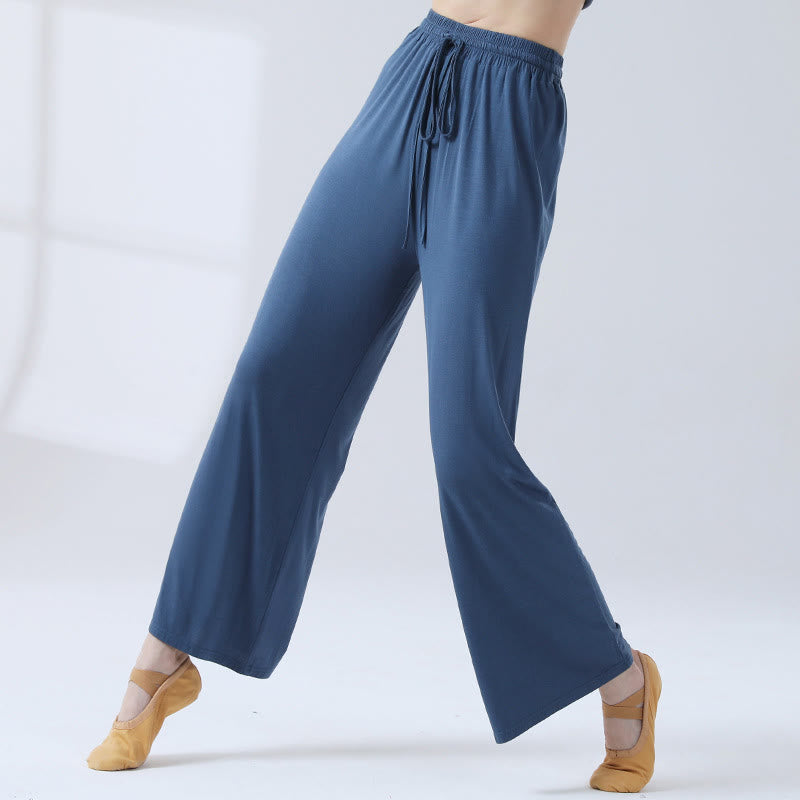 Pantalon ample à jambes larges avec cordon de serrage en modal Buddha Stones pour le yoga et la danse - image 20