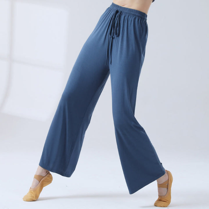 Pantalon ample à jambes larges avec cordon de serrage en modal Buddha Stones pour le yoga et la danse - image 20