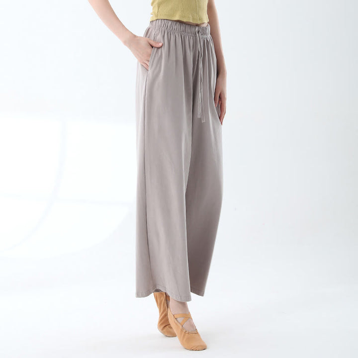 Pantalon ample en Buddha Stones avec cordon de serrage et poches pour yoga et danse