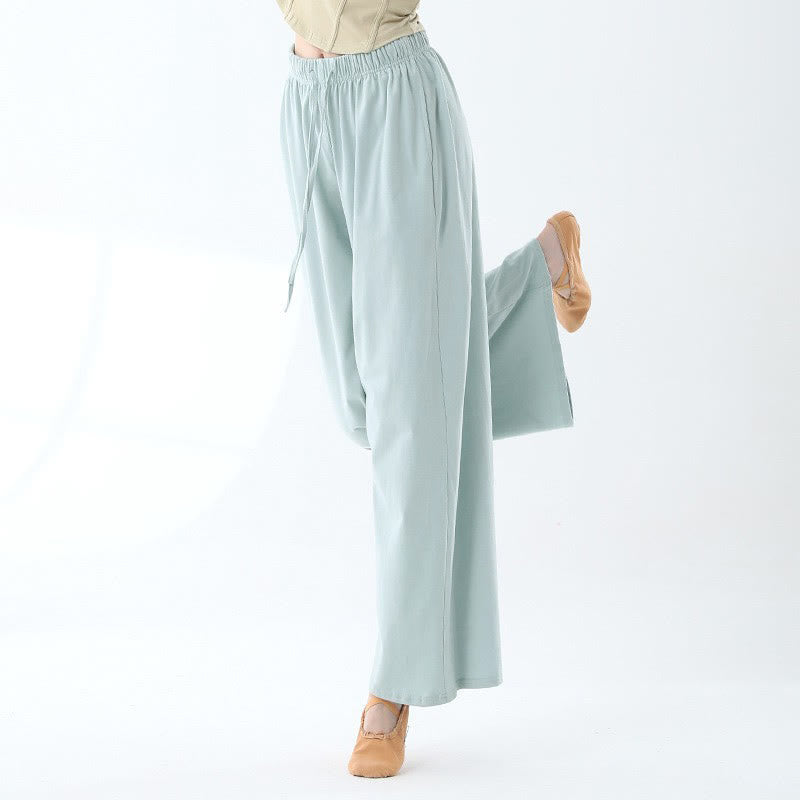 Pantalon ample en Buddha Stones avec cordon de serrage et poches pour yoga et danse