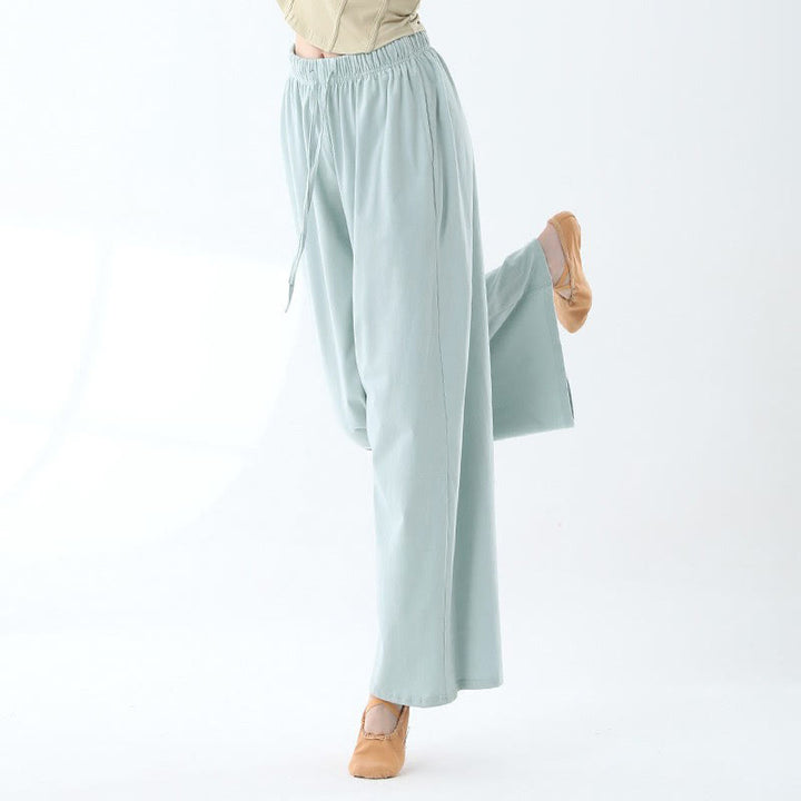 Pantalon ample en Buddha Stones avec cordon de serrage et poches pour yoga et danse