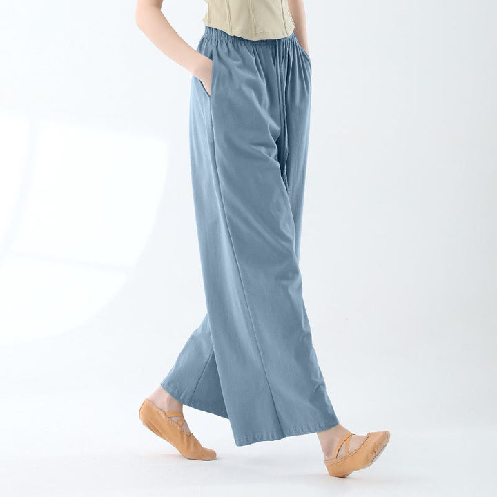 Pantalon ample en Buddha Stones avec cordon de serrage et poches pour yoga et danse
