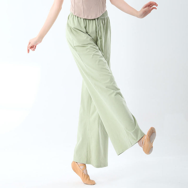 Pantalon ample en Buddha Stones avec cordon de serrage et poches pour yoga et danse