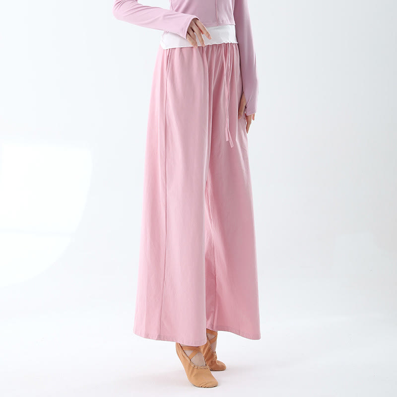 Pantalon ample en Buddha Stones avec cordon de serrage et poches pour yoga et danse
