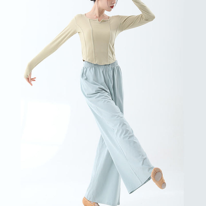 Pantalon ample en Buddha Stones avec cordon de serrage et poches pour yoga et danse