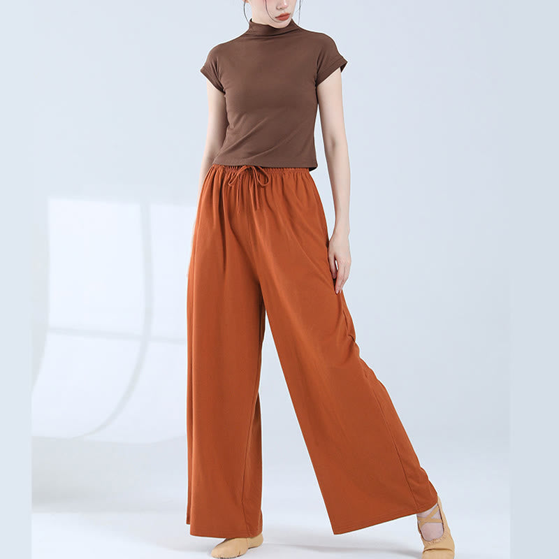 Pantalon ample en Buddha Stones avec cordon de serrage et poches pour yoga et danse