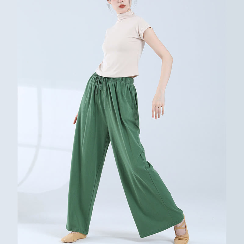 Pantalon ample en Buddha Stones avec cordon de serrage et poches pour yoga et danse