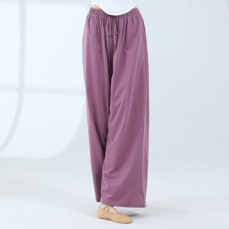 Pantalon ample en Buddha Stones avec cordon de serrage et poches pour yoga et danse