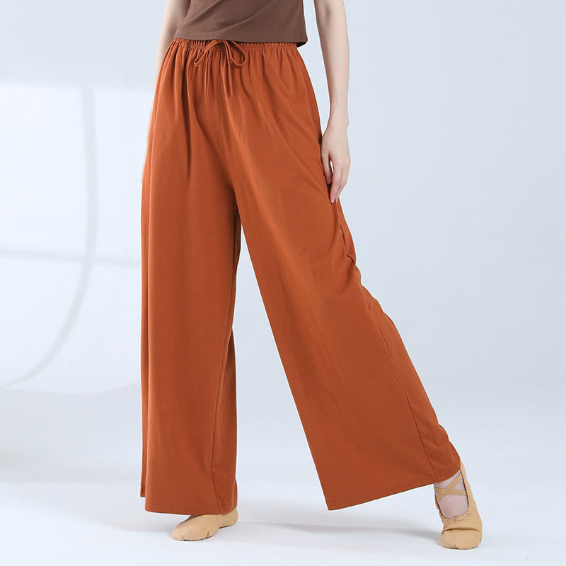 Pantalon ample en Buddha Stones avec cordon de serrage et poches pour yoga et danse