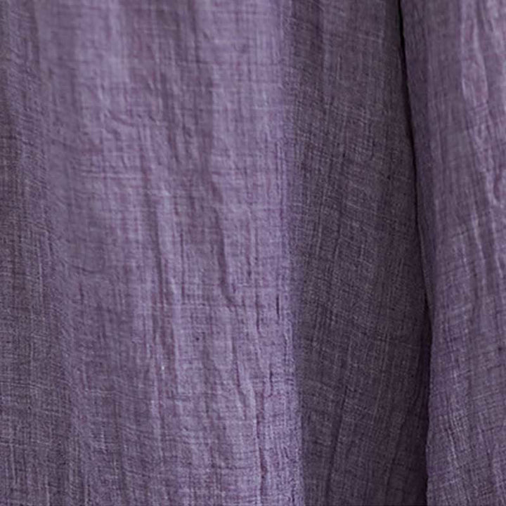 Pantalon large décontracté en coton et lin pour femme avec Buddha Stones pour le yoga et la danse - image 27