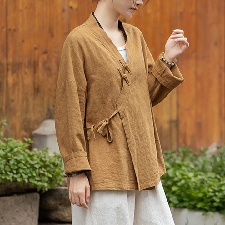 Chemise à Buddha Stones et motif Hanfu - image 2