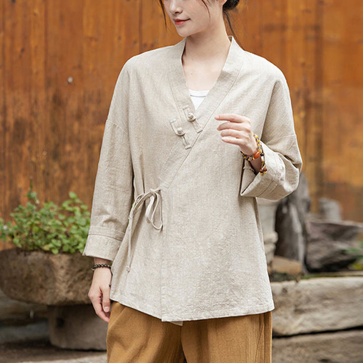 Chemise à Buddha Stones et motif Hanfu - image 13