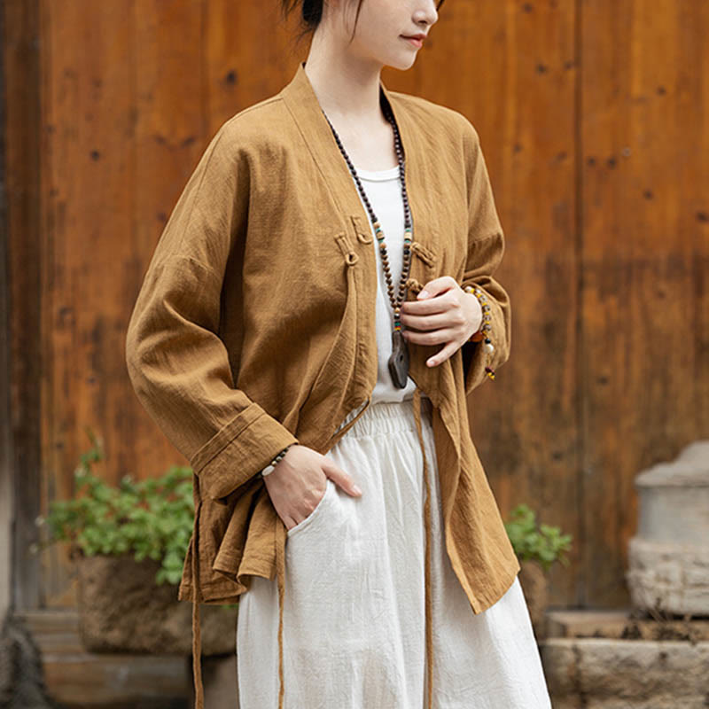 Chemise à Buddha Stones et motif Hanfu - image 3