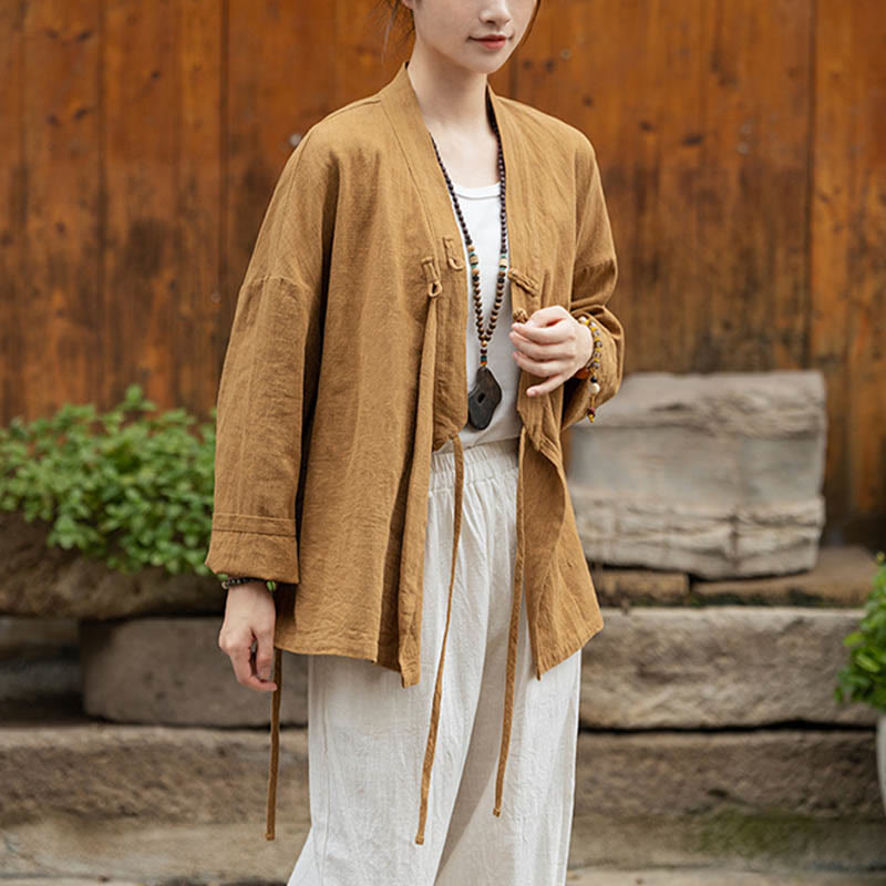 Chemise à Buddha Stones et motif Hanfu - image 1