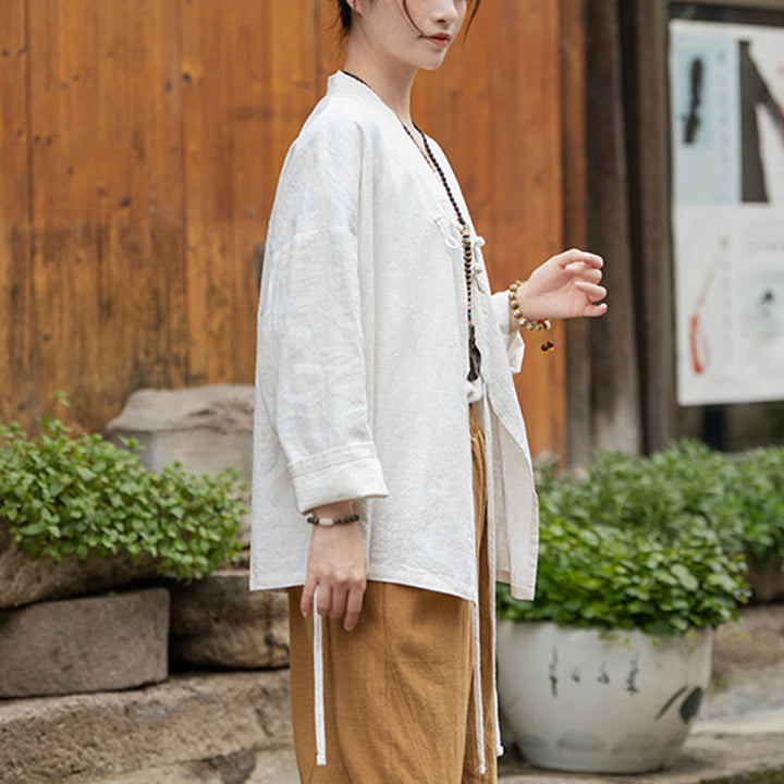 Chemise à Buddha Stones et motif Hanfu - image 8