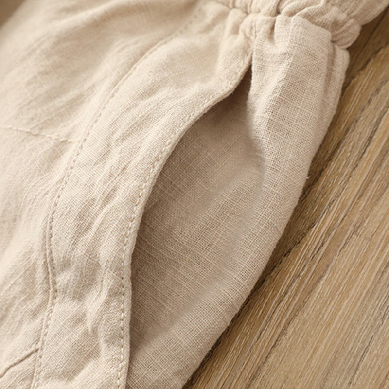 Pantalon de yoga ample de couleur unie avec poches et Buddha Stones - image 12